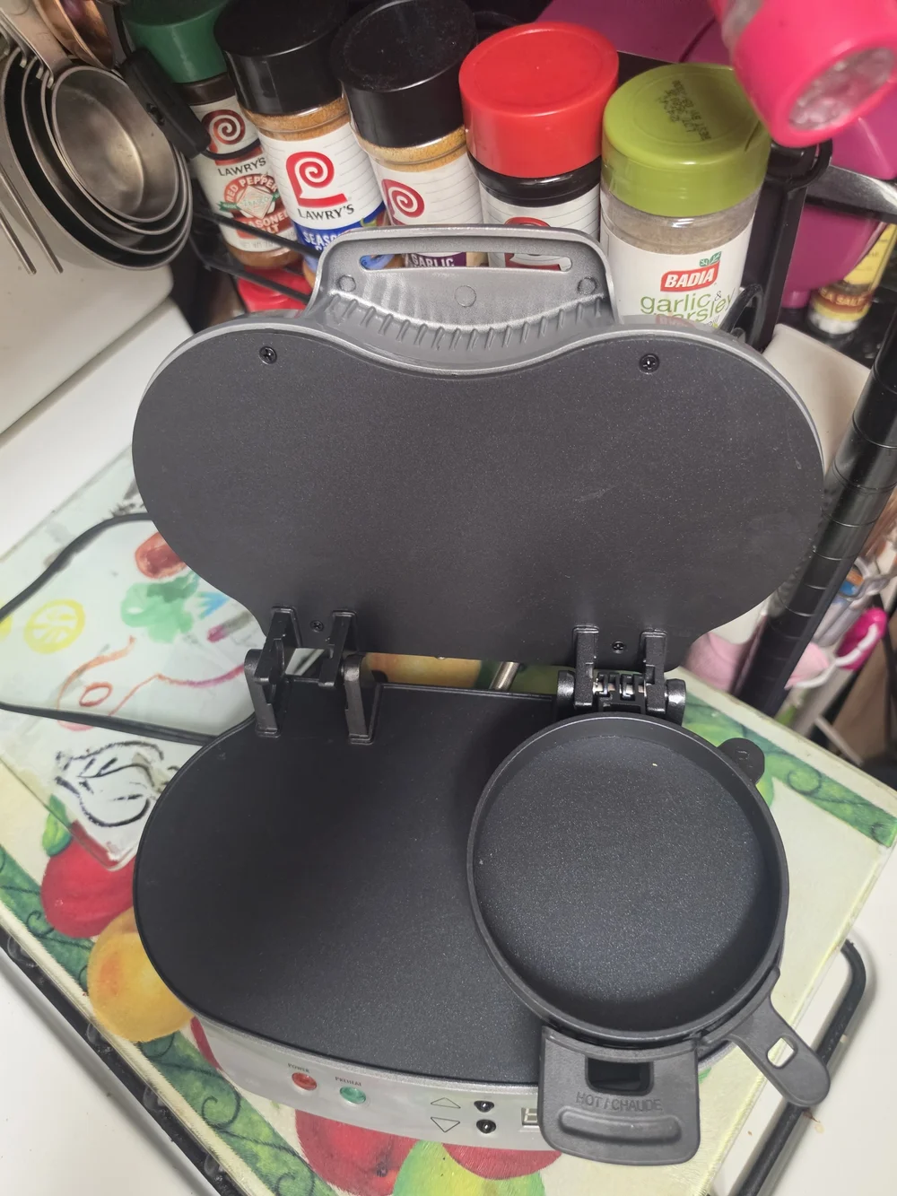 Hamilton Beach Silver and Black Electric Grill Sandwich Maker